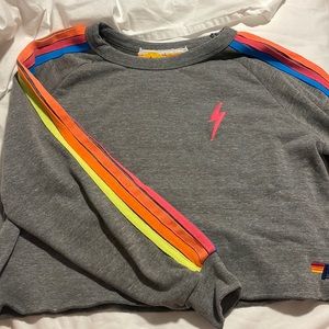 Aviator nation cropped sweater